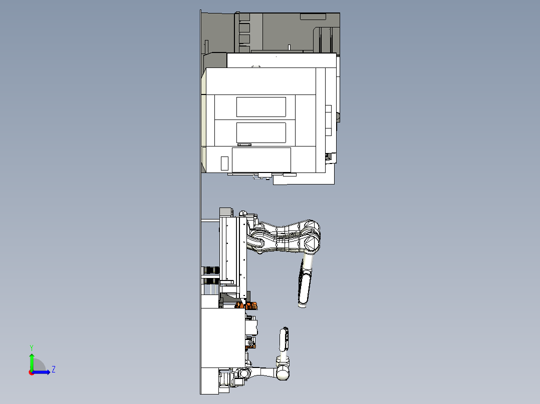 油缸缸体加工线左视图
