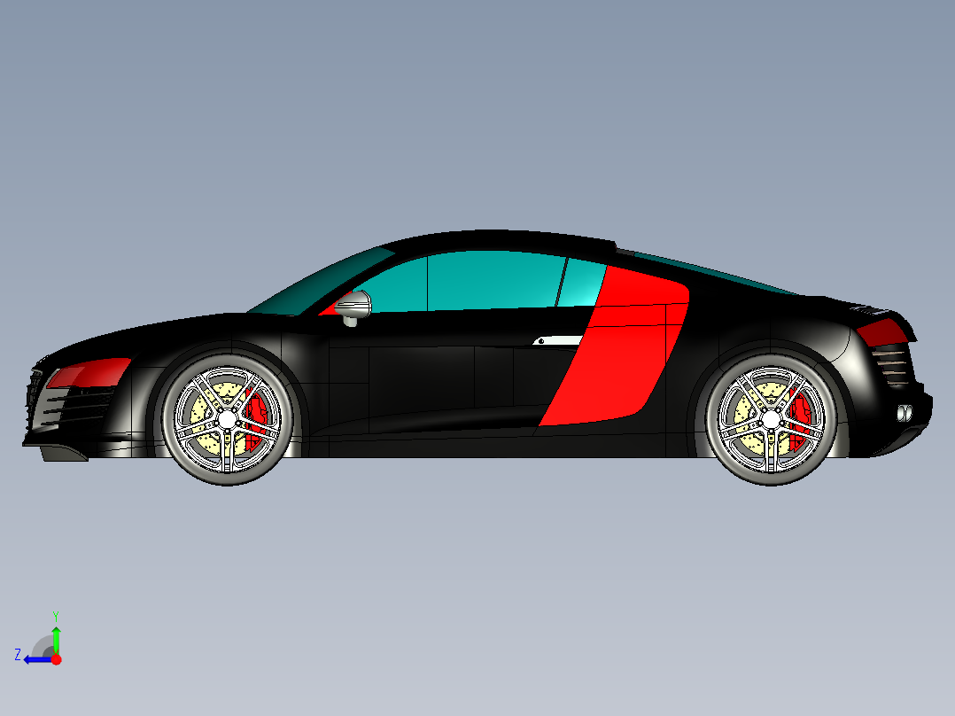 B3003276-奥迪R8右视图