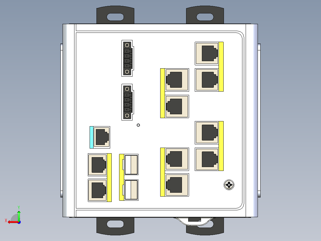 网络设备(17)后视图