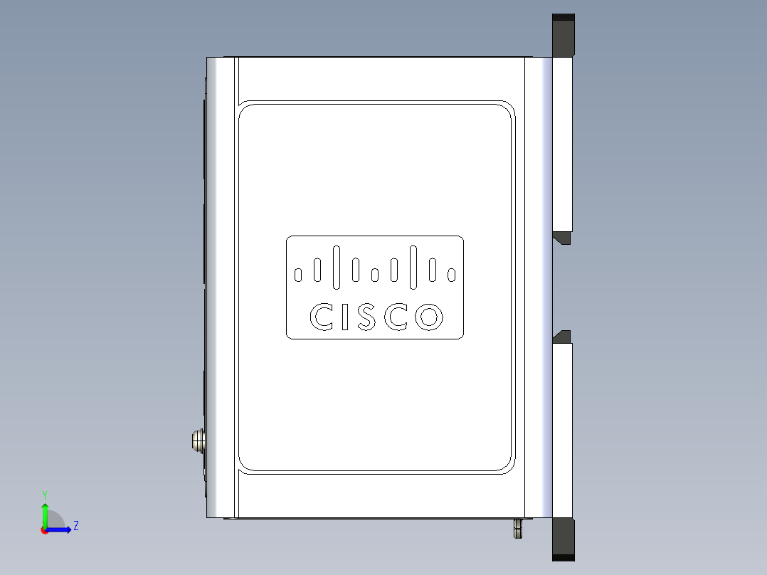 网络设备(17)左视图