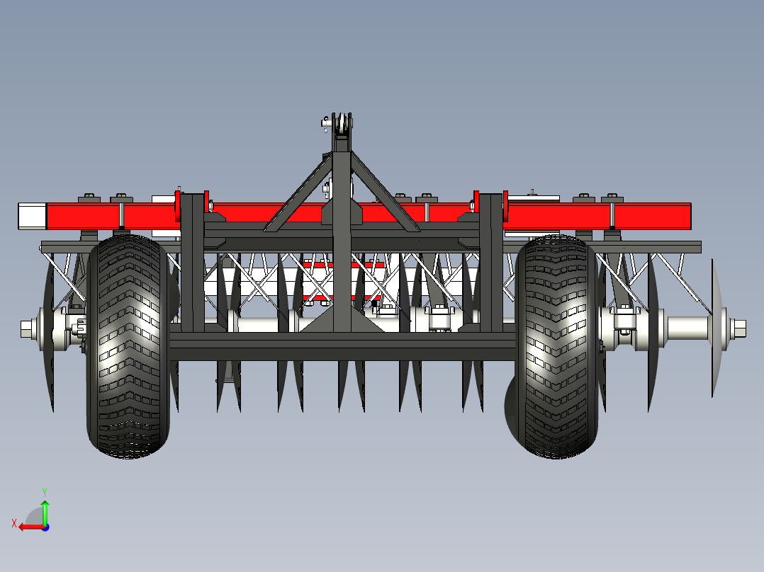 B3004177-20 张盘式耙后视图