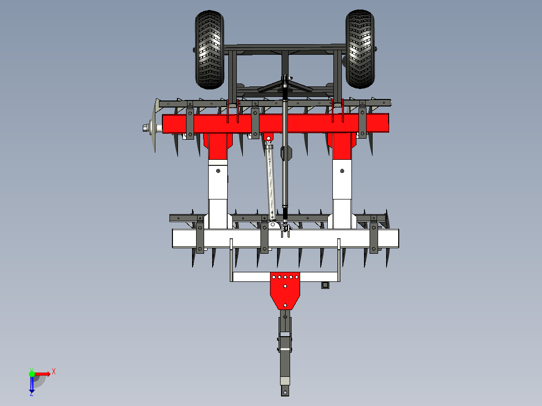 B3004177-20 张盘式耙俯视图