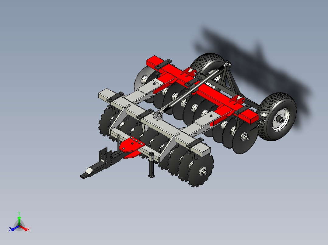 B3004177-20 张盘式耙正等轴测图
