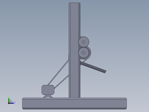 简易甘蔗提取机左视缩略图