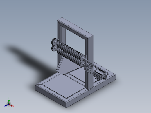 简易甘蔗提取机正等轴测缩略图