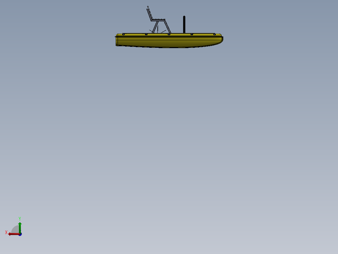 A2004684-脚踏双体船后视图