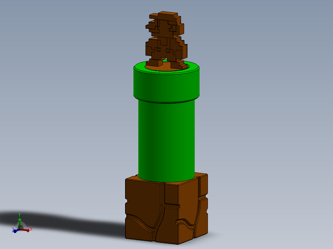 马里奥管道四分之一支架