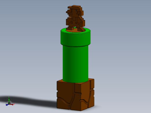 马里奥管道四分之一支架