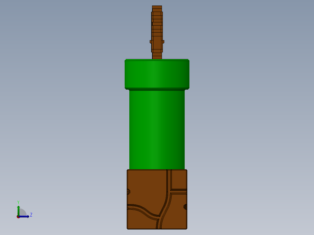 马里奥管道四分之一支架左视图