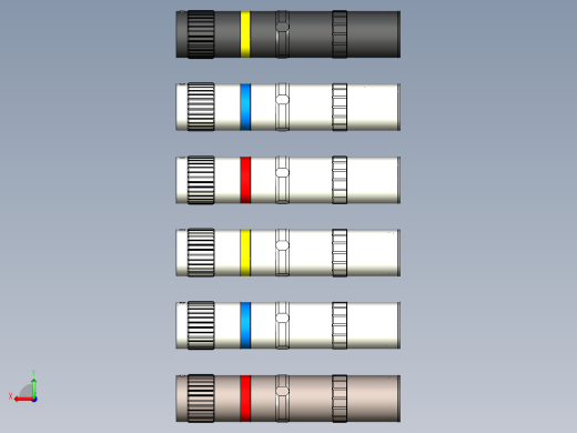 时尚简洁微型强光手电设计后视缩略图
