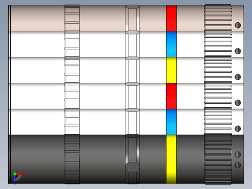 时尚简洁微型强光手电设计俯视缩略图