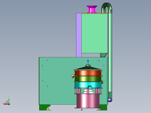 废砂自动分离研磨回收装置后视缩略图