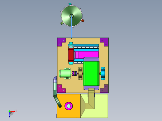 废砂自动分离研磨回收装置俯视缩略图
