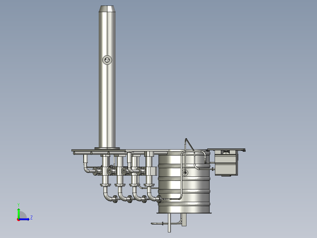 一种水力活塞泵的设计含SW三维及9张CAD图左视图
