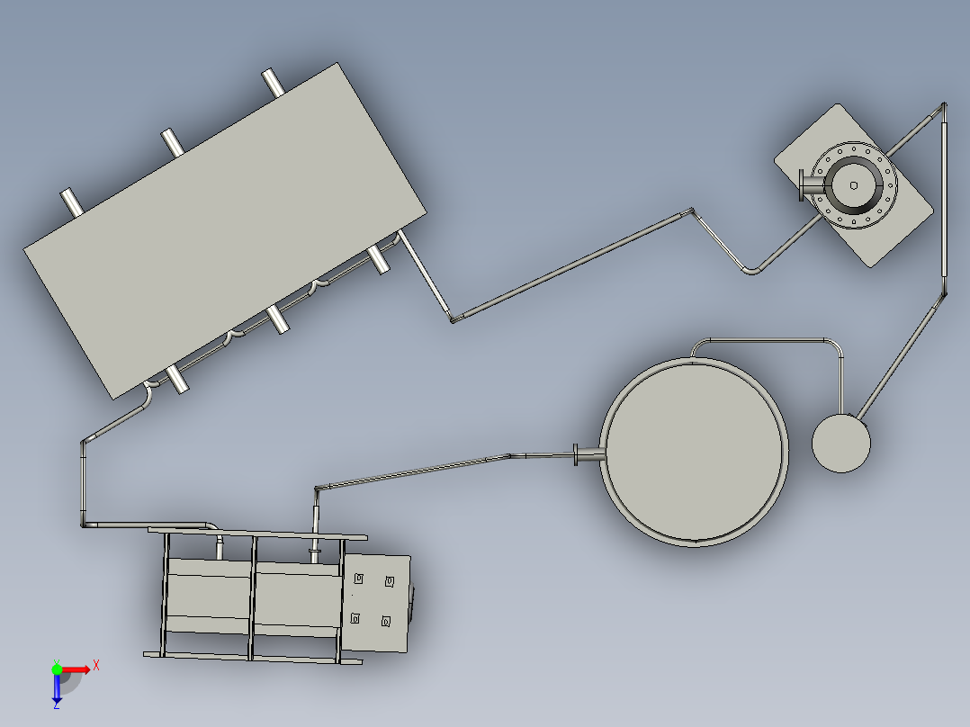 一种水力活塞泵的设计含SW三维及9张CAD图俯视图