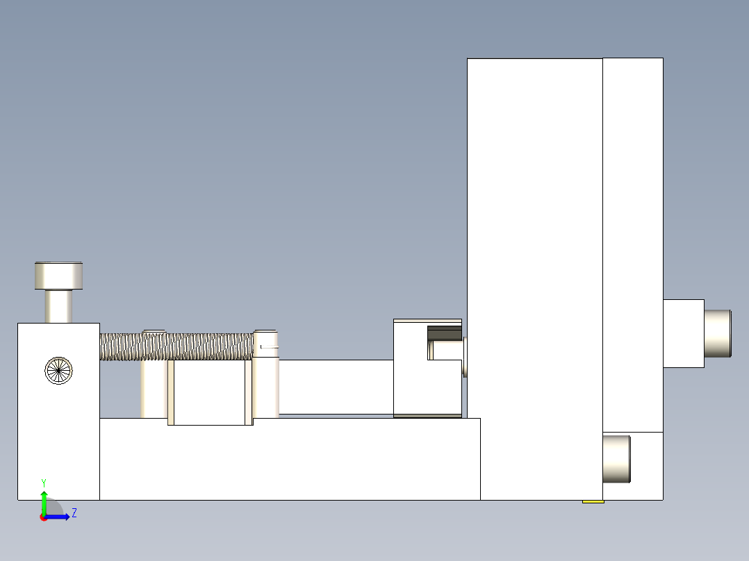 针灸针针胚分针器左视图
