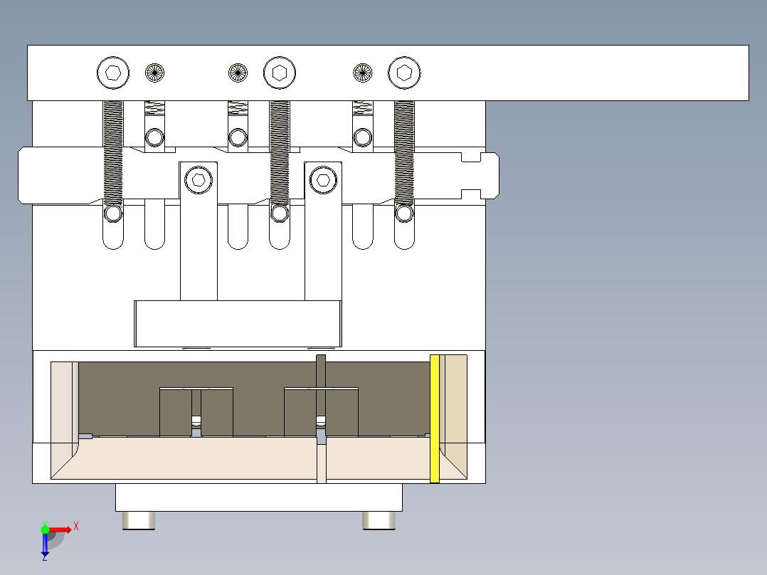 针灸针针胚分针器俯视图