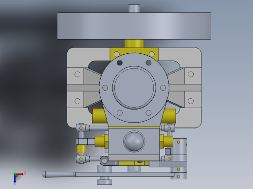 蒸汽机single-cylinder-vertical-steam-engine-模型格式为 sw俯视缩略图