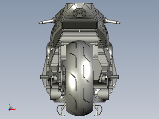 全新纯电概念摩托前视缩略图