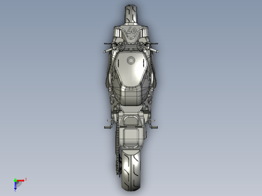 全新纯电概念摩托俯视缩略图