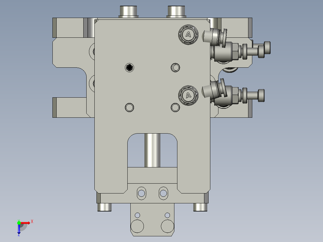 HL190508-04散熱片定位組件俯视图