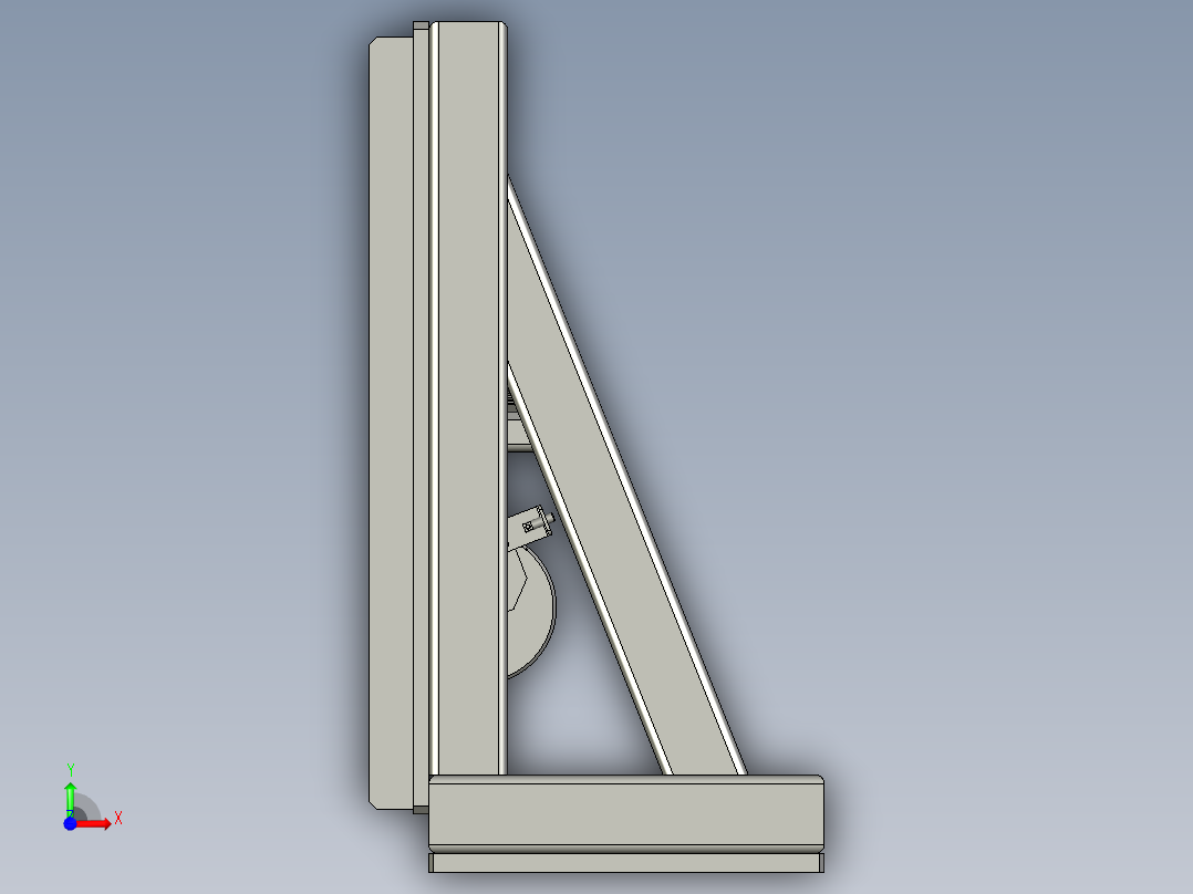 7092-0202-0000挡料分层组件-620前视图