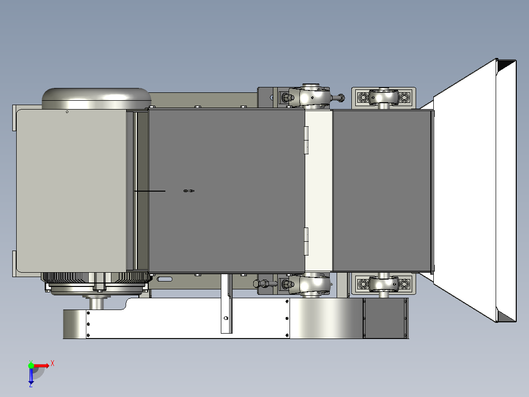 高效微型电动饲料粉碎机俯视图