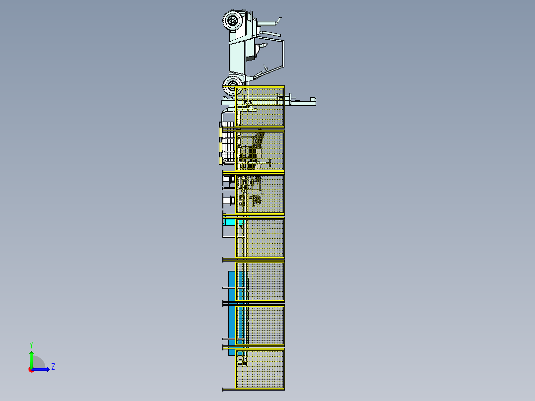 包装流水线方案设计左视图