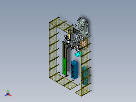 包装流水线方案设计正等轴测缩略图
