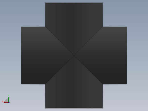 Cross DN300 PN10 U-PVC后视缩略图