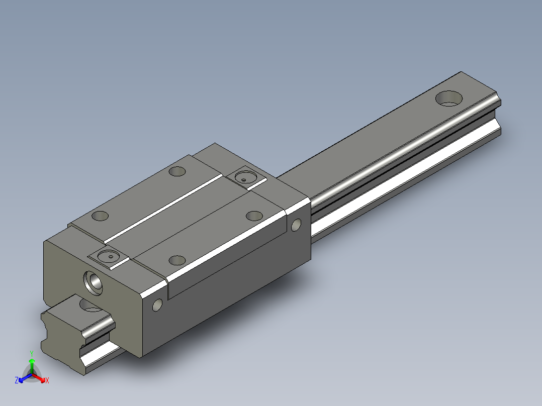 凹凸板线性滑轨EGH15CA1R140ZACHIWIN主视图