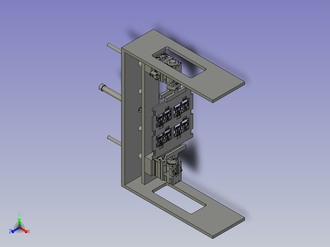 翻板机构主视图