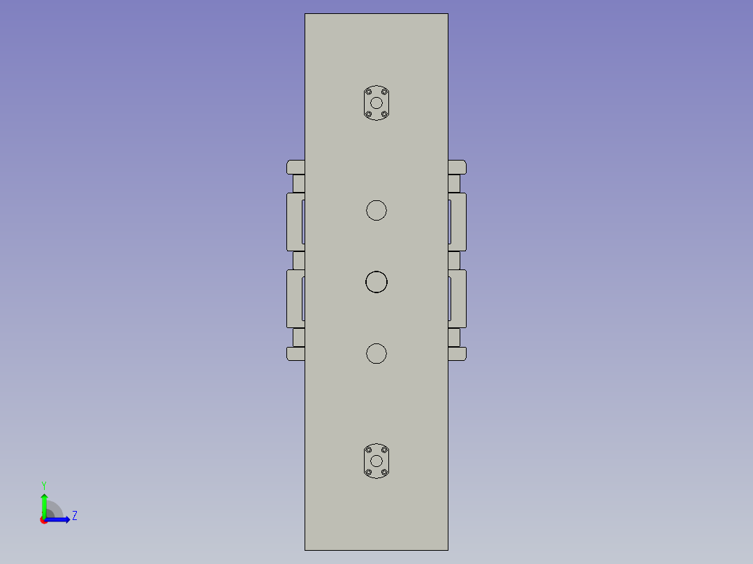 翻板机构左视图