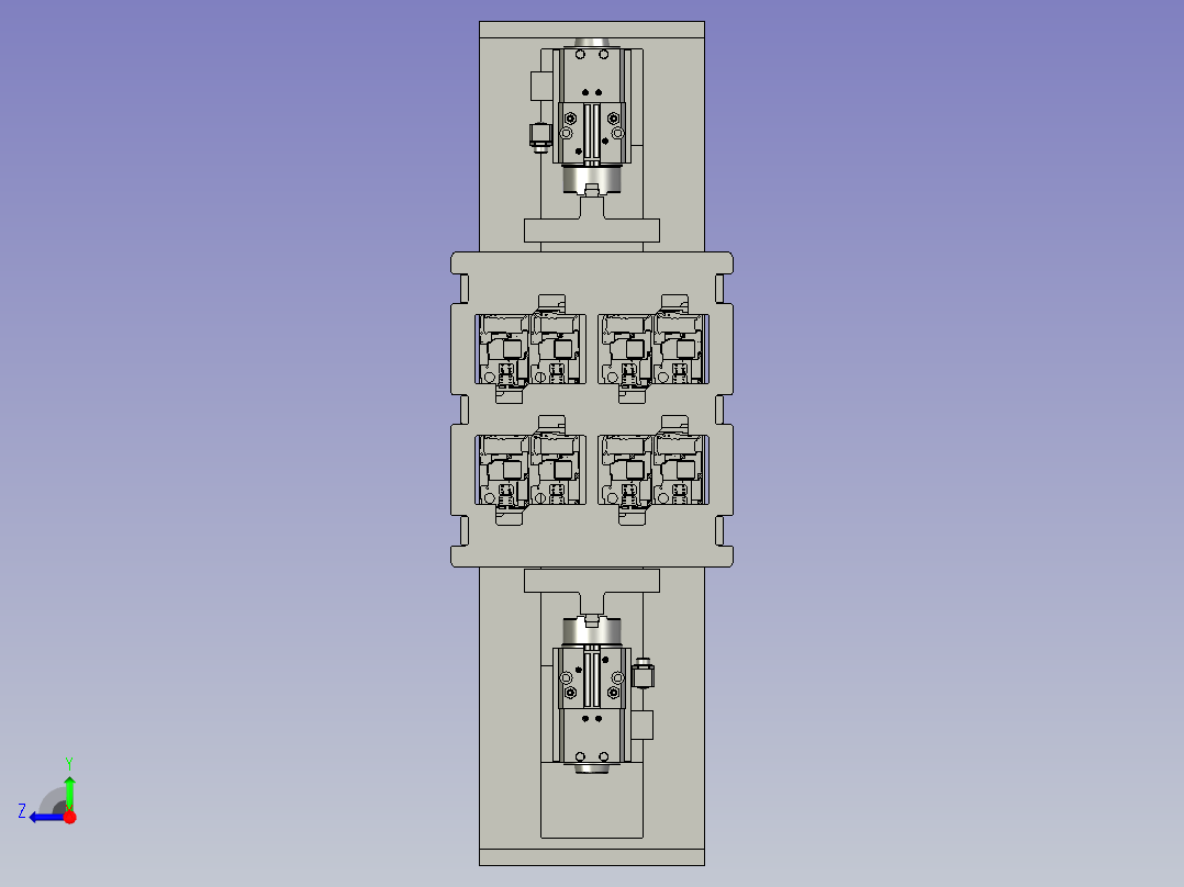 翻板机构右视图