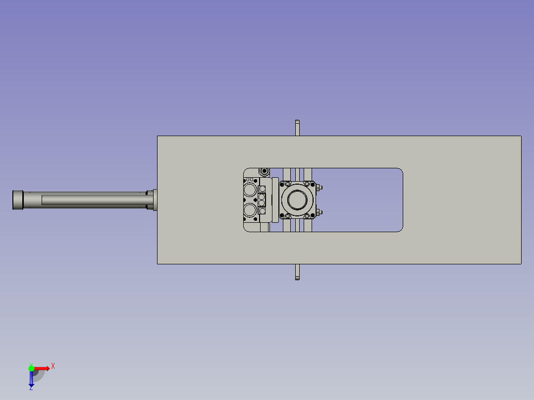 翻板机构俯视图