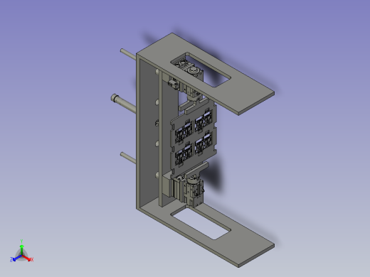 翻板机构正等轴测缩略图