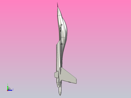 F16战机3D模型左视缩略图