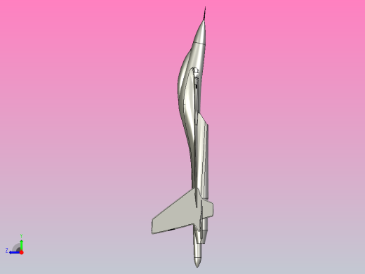 F16战机3D模型右视缩略图