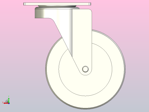 中重载型(200~300kg)万向型脚轮[CAD125-NB]后视缩略图