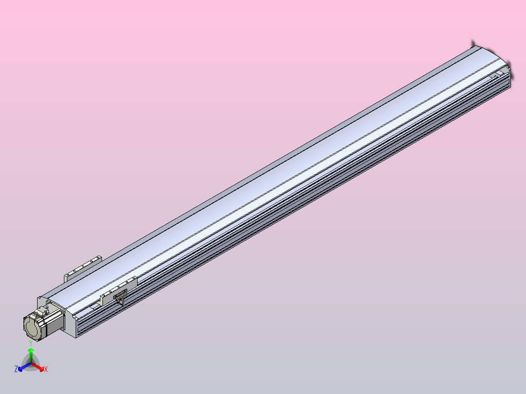 日规模组半封闭丝杆TPA-HNR-175D-2510C-L1650-M-Y-P75-N3主视图