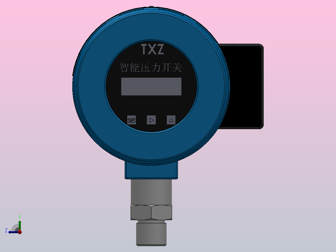 TXZC3型智能╱电子压力开关╱控制器[TXZC3-1SG00.100N.01]右视图