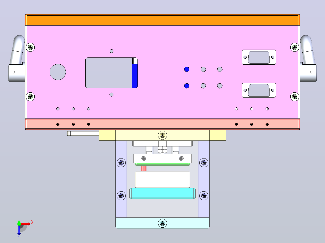 pogopin 测试治具俯视图
