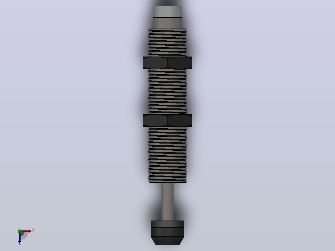 HAD系列油压缓冲器[HAD2525-1]俯视图