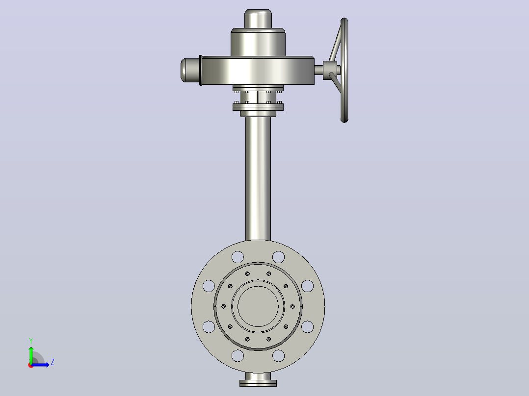 Dt943H(F)-10C.P.R.V-B[DN80]阀，截止阀，风阀，蝶阀左视图