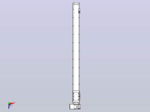 机器人皮带驱动直线轴TPA-GCB-80-P60-L1000-LU-M20-N3俯视缩略图