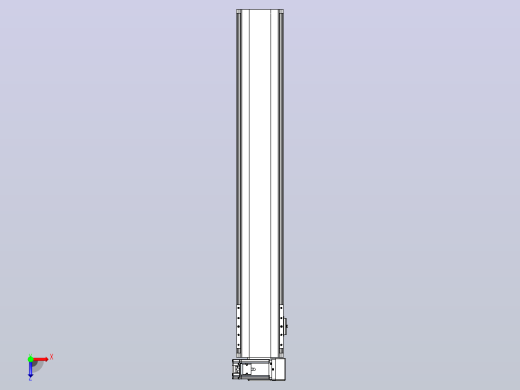 皮带直线轴半封闭可选导轨TPA-HNB-140D-120-L800-RU-Y-P40-N3俯视缩略图