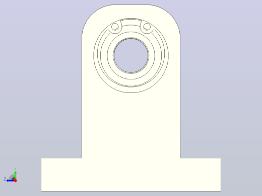 BZJ01-6900ZZ-h40单轴承T型带座轴承右视缩略图