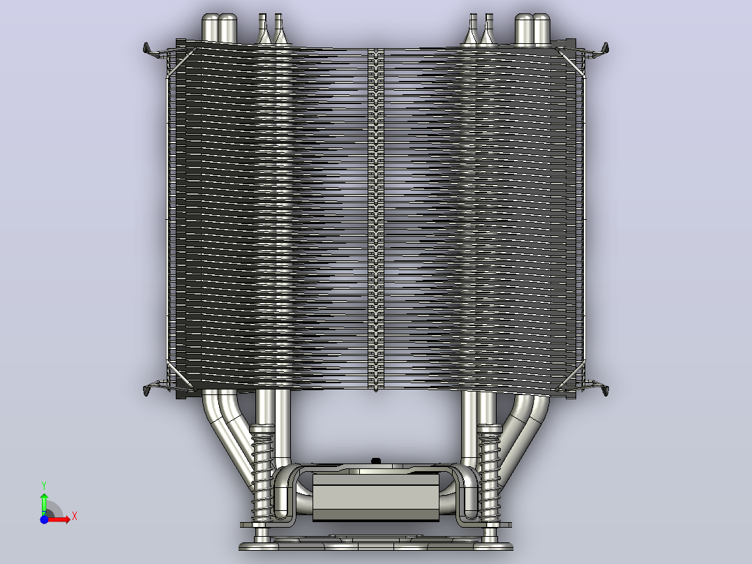 thermalright ultra  extreme cpu塔式冷却器前视图