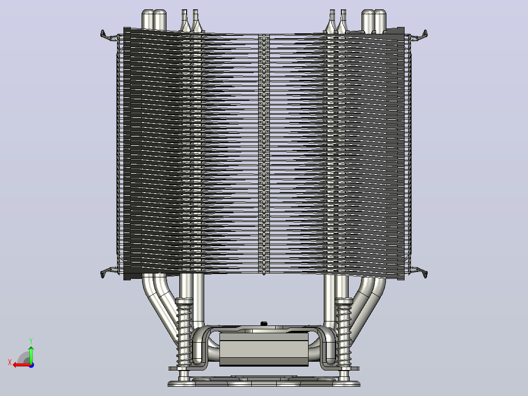 thermalright ultra  extreme cpu塔式冷却器后视图