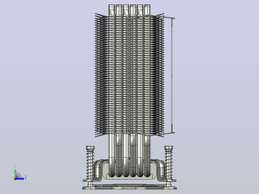 thermalright ultra  extreme cpu塔式冷却器左视图